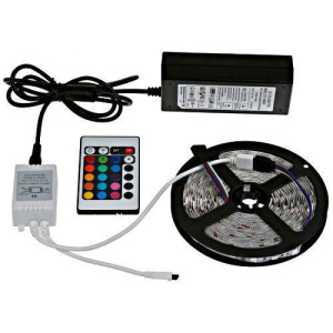 Світлодіодна стрічка SMD 5050 300 LED RGB 5м з пультом та блоком живлення в Чернігові