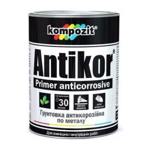 Ґрунтовка для металу Червоно-коричнева Kompozit ANTIKOR 3,5 кг - для антикорозійного захисту ТОП в Чернігові