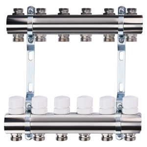 Колектор з регуляторами та кріпленням ECO 001B 1"x6 ТОП в Чернігові