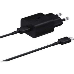 Зарядний пристрій Samsung 15W Power Adapter Type-C Cable Black (EP-T1510XBEGRU) краща модель в Чернігові