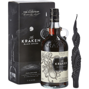 Ромовой напиток Kraken Black Spiced 0.7 л 40% + свеча (3784728478323) лучшая модель в Чернигове