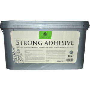 Клей для важких шпалер Kolorit Strong Adhesive 10 кг Білий (IG6546546867) ТОП в Чернігові