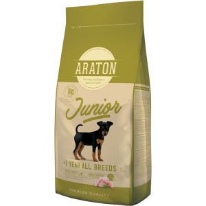 Сухий корм ARATON Junior All Breeds для цуценят 15 кг (ART45637) (4771317456373)