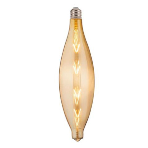 Лампа винтажная светодиодная филаментная (ретро) Horoz Electric Filament led ELLIPTIC-XL 8W E27 2200К Янтар лучшая модель в Чернигове