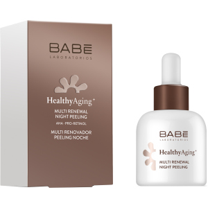 хороша модель Нічний пілінг BABE Laboratorios Healthy Aging Оновлюючий з AHA кислотами та Ретинолом 30 мл (8436571631343)