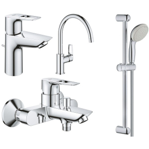 Набір змішувачів Grohe BauLoop NEW 123225KE (22054001 + 23602001 + 31232001 + 27598001) ТОП в Чернігові