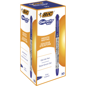 Набор гелевых ручек BIC Gelocity Stic Синий 0.5 мм 30 шт (3086123546295) рейтинг