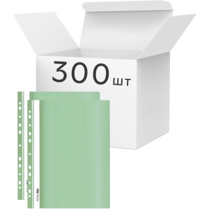 Упаковка папок-скоросшивателей Economix А4 с перфорацией, фактура "глянец" 120/160 мкм 300 шт Мятных (E31510-84) в Чернигове