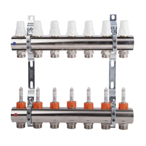 Коллектор Icma 1" 7 выходов, с расходомером №K013 надежный