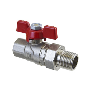 Кран кульовий з накидною гайкою Raftec Red 3/4 " CSA-021