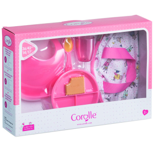 Ігровий набір Corolle Дитячий Сніданок у сумці 6 аксесуарів для ляльок 36-42 см (9000140320)