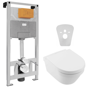 Инсталляция VOLLE Master Neo 201010 + унитаз VILLEROY & BOCH Architectura New DirectFlush 4694HR01 с сиденьем Soft Close дюропласт ТОП в Чернигове