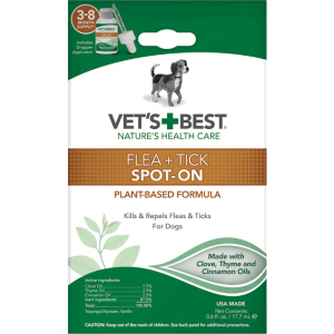 Краплі Vet's Best Flea&amp;Tick Spot On від бліх та кліщів для собак 17.7 мл (vb10472) в Чернігові