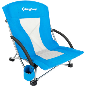 Крісло розкладне KingCamp Beach Chair (KC3841) Синє (KC3841 BLUE) ТОП в Чернігові