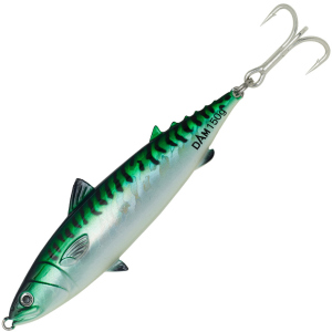 Блешня DAM Salt-X Mackerel Pilks 100 г 11 см трійник № 1/0 Green Glow UV (69489) краща модель в Чернігові