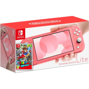 Nintendo Switch Lite Coral + Гра Super Mario Odyssey (російська версія) в Чернігові