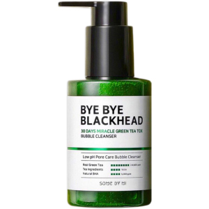 Маска-пенка от черных точек Some By Mi Bye Bye Blackhead 30 Days Miracle Green TeaTox Bubble Cleanser 120 г (8809647390244) ТОП в Чернигове