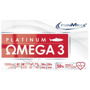 Жирні кислоти IronMaxx Platinum Omega 3 60 капсул (4260196295727) рейтинг