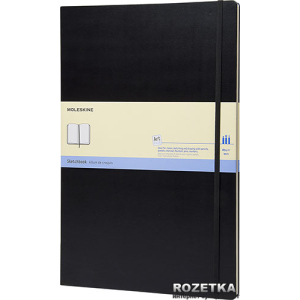 Нотатник Moleskine Folio 21 х 30 см 96 сторінок без лінівки Чорна (9788862931939) в Чернігові