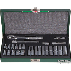 Набір ключів та насадок торцевих Hans Tools 1/4" 4-13 мм 26 предметів (2626М) ТОП в Чернігові