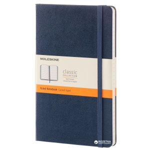 Записная книга Moleskine Classic 13 х 21 см 240 страниц в линейку Сапфир (8051272893601) в Чернигове