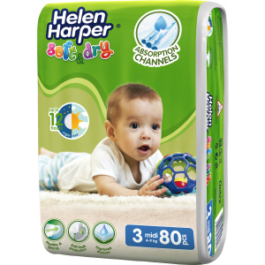 Підгузки Helen Harper Soft&Dry Midi 4-9 кг 80 шт (5411416060178) краща модель в Чернігові