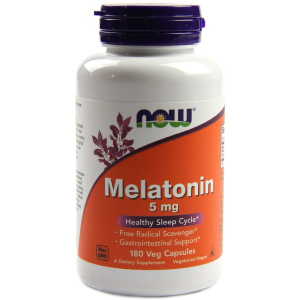 Амінокислота Now Foods Мелатонін 5 мг 180 капсул (733739035561) краща модель в Чернігові
