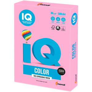 Папір IQ Color Neon Pink рожевий А4 80г/м2 500 аркушів (9003974411873) ТОП в Чернігові