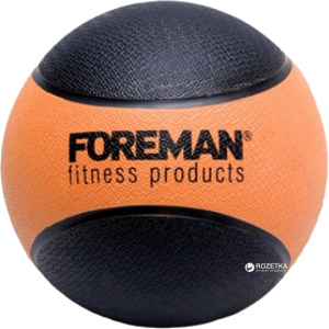 Набивной мяч медбол Foreman Medicine Ball 1 кг Black-Orange (FMRMB1) ТОП в Чернигове