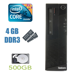 Уживані Lenovo ThinkCentre M93p Desktop / Intel Core i5-4570 (4 ядра по 3.2-3.6 GHz) / 4GB DDR3 / 500GB HDD / USB 3.0 ТОП в Чернігові