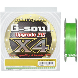 Шнур YGK G-Soul X4 Upgrade 150 м 0.08 мм 0.25 кг/5 lb Салатовый (55450096)