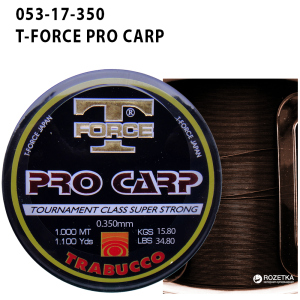 Леска Trabucco T-Force Pro-Carp 1000 м 0.354 мм 15.8 кг (053-17-350) рейтинг