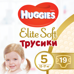 хорошая модель Трусики-подгузники Huggies Elite Soft Pants 5 (XL) 19 шт (5029053546988)