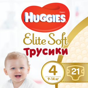 Трусики-подгузники Huggies Elite Soft Pants 4 (L) 21 шт (5029053546971) лучшая модель в Чернигове