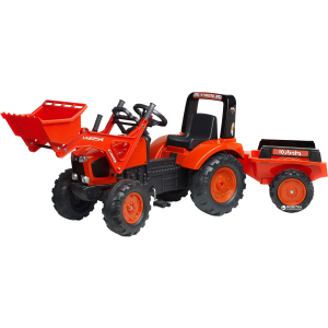 Дитячий трактор Falk 2060AM Kubota на педалях Червоний (2060AM) (3016202060145) краща модель в Чернігові