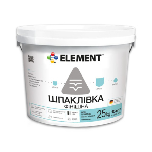 Финишная шпатлевка "ELEMENT" 25 кг лучшая модель в Чернигове