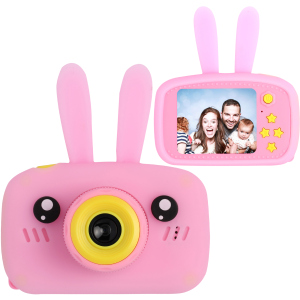 Цифровой детский фотоаппарат XoKo KVR-010 Rabbit Розовый (KVR-010-PN) (9869201149854) в Чернигове