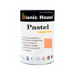 Краска для дерева PASTEL Wood Color Bionic-House 0,8л Коралл Р206 в Чернигове