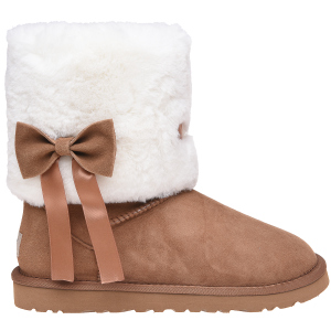 Уггі UGG Classic Short Fur Bow 117015 38 Chestnut краща модель в Чернігові