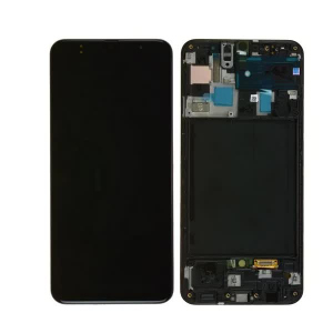 Дисплей Samsung A50 2019 A505 Black GH82 19204A з рамкою Service Original надійний