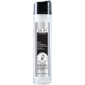 Шампунь-кондиціонер 2 в 1 Dr. B's L'Homme 2in1 Shampoo&amp;Conditioner 300 мл (755439352847) краща модель в Чернігові