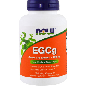 Натуральная добавка Now Foods EGCG Green Tea Extract 400 мг 180 гелевых капсул (733739047571) в Чернигове