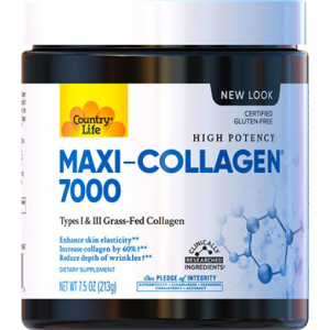 Натуральна добавка Country Life 1 та 3 Типів + Біотин Maxi Collagen 7.5 унцій (210 г) (015794050704) ТОП в Чернігові