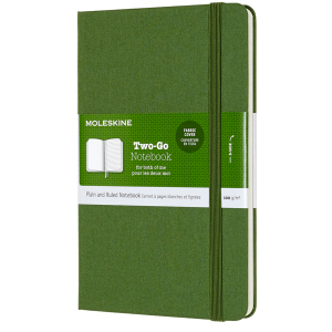 Нотатник Moleskine Two-Go 11.5 x 17.5 см 144 сторінки Зелена (8058647620190) ТОП в Чернігові