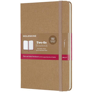 хорошая модель Записная книга Moleskine Two-Go 11.5 x 17.5 см 144 страницы Бежевая (8058647620206)