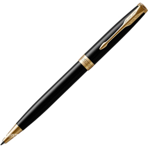 Ручка кулькова Parker Sonnet 17 Black Lacquer GT BP Чорна Чорний корпус (86 032) ТОП в Чернігові