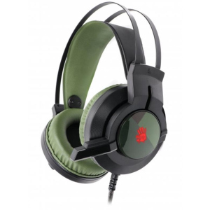 Наушники гарнитура накладные A4Tech Bloody J437 Army Green ТОП в Чернигове