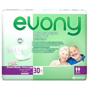 Подгузники для взрослых Evony 4 Extra Large 30 шт (8690536804092) в Чернигове