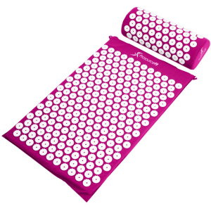 Коврик массажно-акупунктурный ProSource Acupressure Mat and Pillow Set с подушкой 64 х 40 см Фиолетовый (ps-1202-accuset-purple) лучшая модель в Чернигове