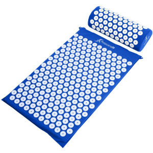 Килимок масажно-акупунктурний ProSource Acupressure Mat and Pillow Set з подушкою 64 х 40 см Синій (ps-1201-accuset-blue) рейтинг